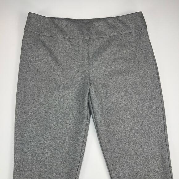 Estelle and Finn Wide Cuff Pull On Ponte Pants Gray Style 7721 Size 10 - Picture 3 of 10